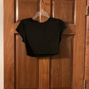Black crop top